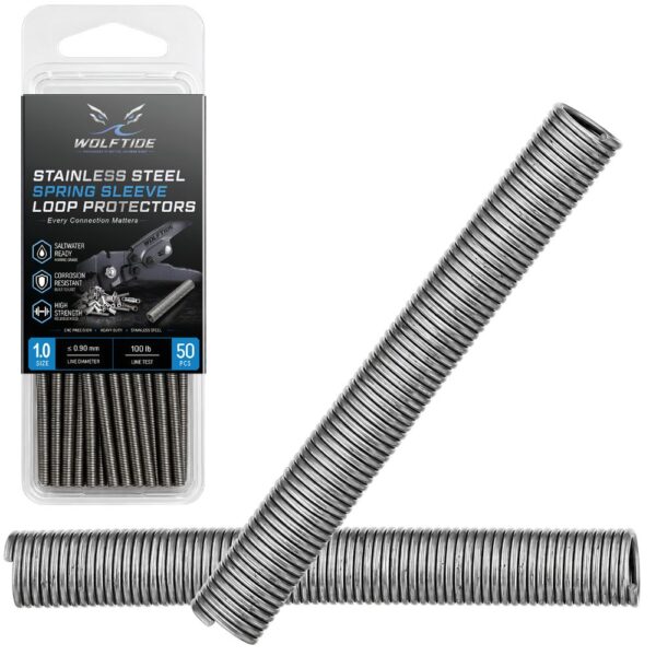 WolfTide Stainless Steel Spring Sleeve Loop Protectors