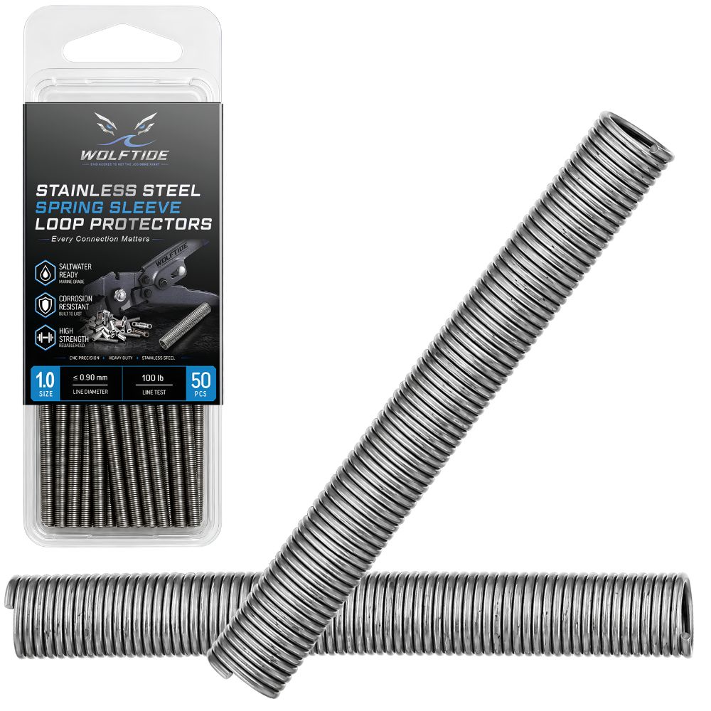 WolfTide Stainless Steel Spring Sleeve Loop Protectors
