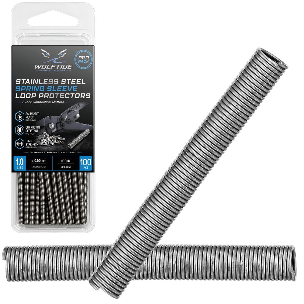 WolfTide Stainless Steel Spring Sleeve Loop Protectors PRO PACK