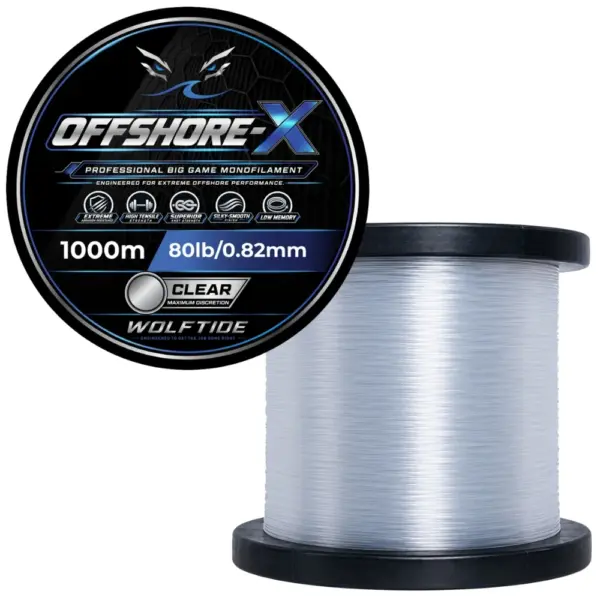 WolfTide OFFSHORE-X Professional Big Game Monofilament 1000m