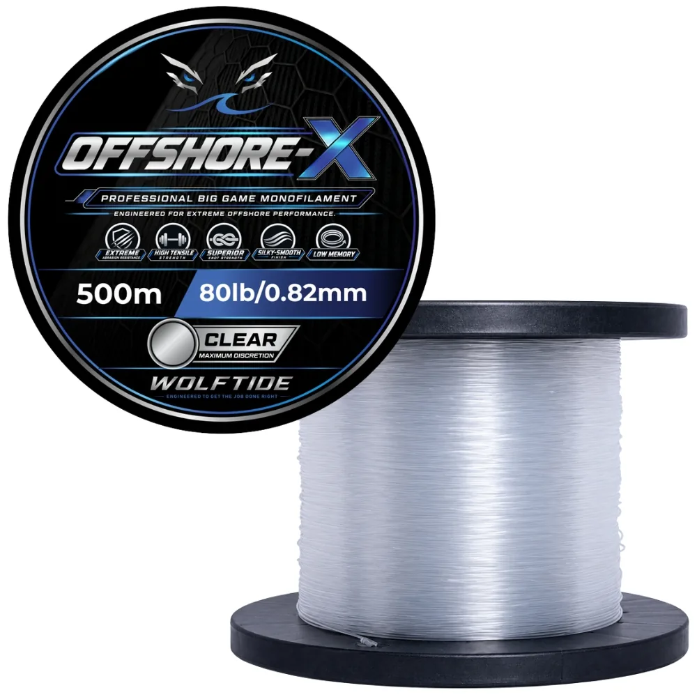 WolfTide OFFSHORE-X Professional Big Game Monofilament 500m